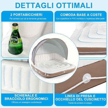Materasso Gonfiabile con Tendalino