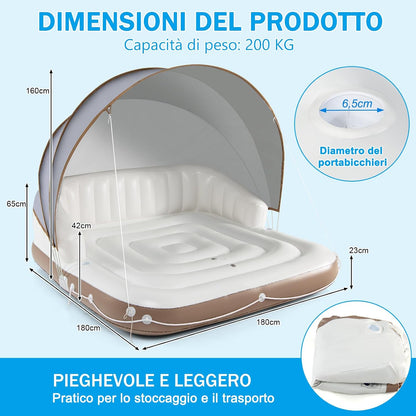 Materasso Gonfiabile con Tendalino