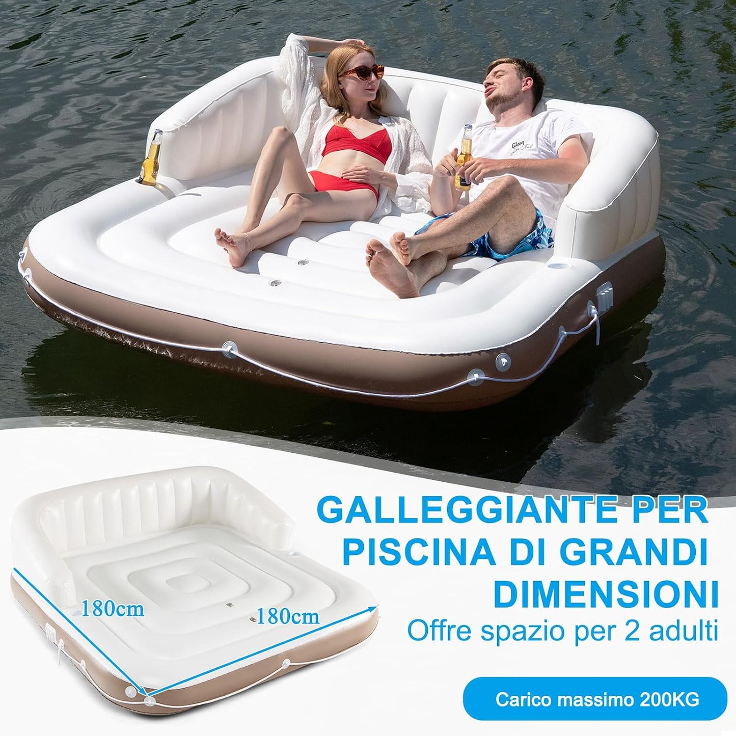 Materasso Gonfiabile con Tendalino