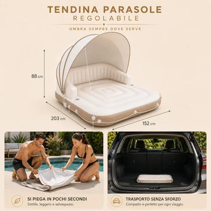 Materasso Gonfiabile con Tendalino